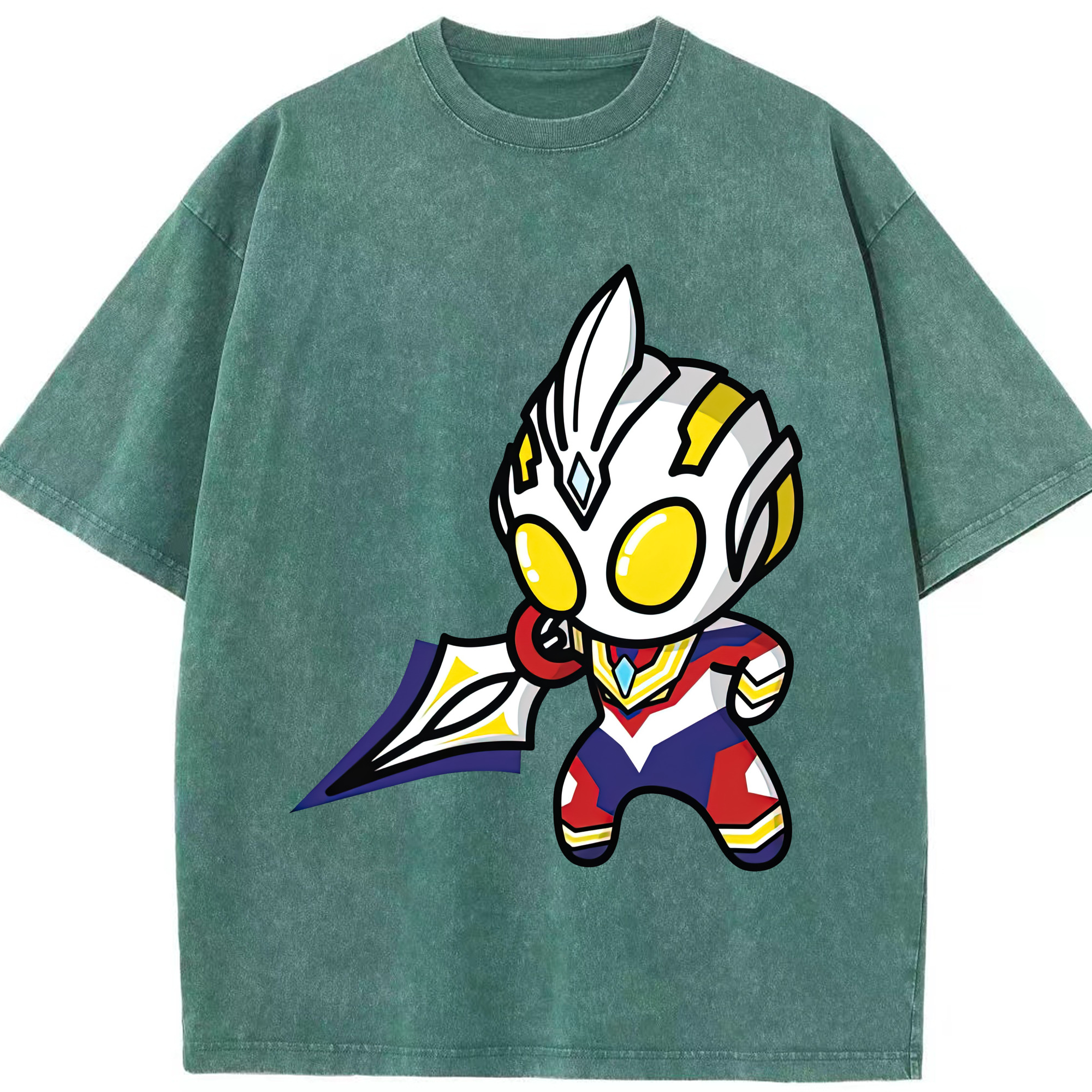 （画像用） ウルトラマン Ultraman 綿100% ヴィンテージ風 半袖Tシャツ（フロントプリント）